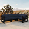 Harmonia Living Avion 4 Piece Aluminum Sectional Set