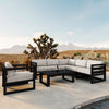 Harmonia Living Avion 7 Piece Aluminum Sectional Set