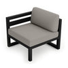 Harmonia Living Avion Aluminum Left Arm Section - Black - Canvas Charcoal