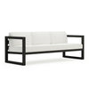 Harmonia Living Avion Aluminum Sofa - Black - Canvas Natural