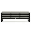 Harmonia Living Avion Aluminum Sofa - Black - Canvas Natural