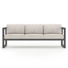 Harmonia Living Avion 3 Piece Aluminum Sofa Set - Slate - Cast Silver