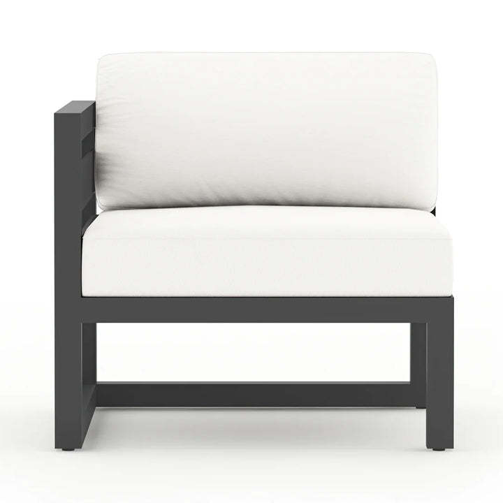 Harmonia Living Avion 4 Piece Aluminum Sectional Set - Slate - Canvas Natural