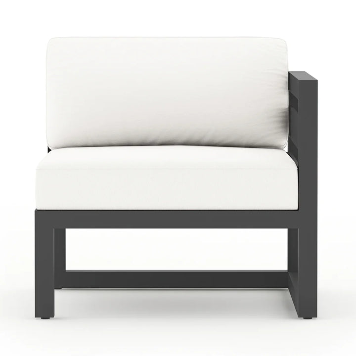 Harmonia Living Avion 4 Piece Aluminum Sectional Set - Slate - Canvas Natural