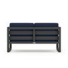 Harmonia Living Avion Aluminum Loveseat - Slate - Spectrum Indigo