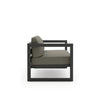 Harmonia Living Avion Aluminum Sofa - Slate - Canvas Charcoal