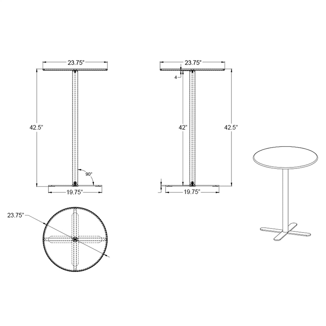 Betty Bistro Bar Table by Harmonia Living