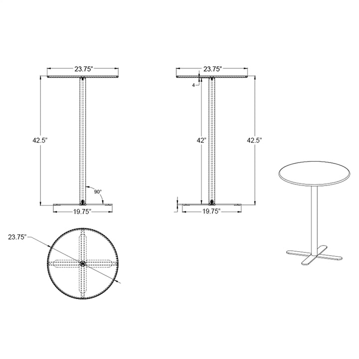 Betty Bistro Bar Table by Harmonia Living