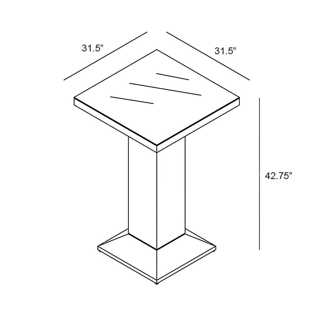 District 4-Seater Bar Table by Harmonia Living