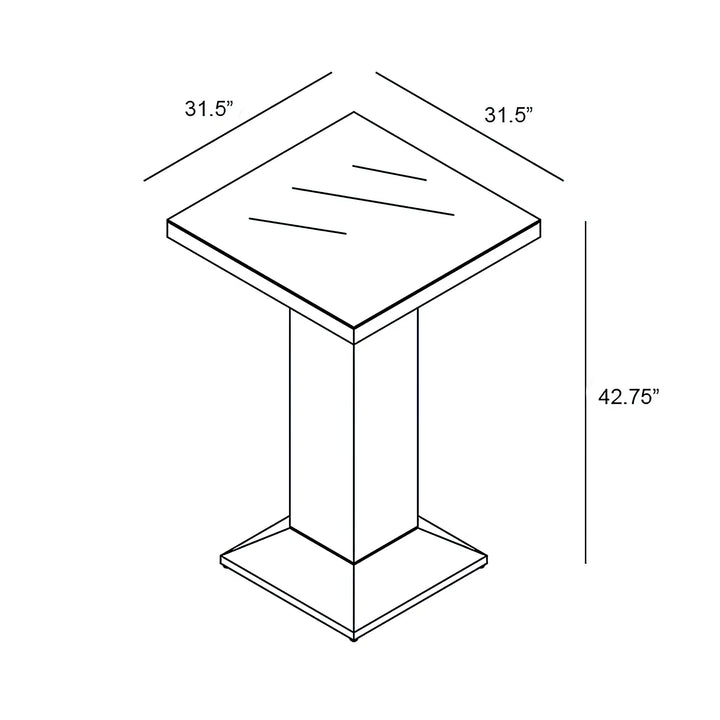 District 4-Seater Bar Table by Harmonia Living