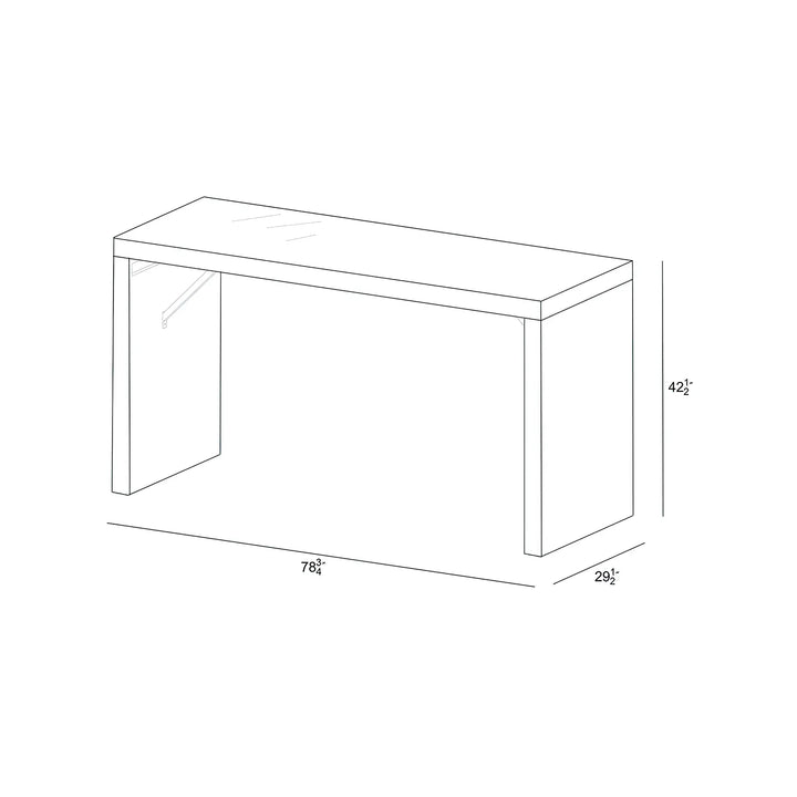 District 6-Seater Rectangular Bar Table by Harmonia Living