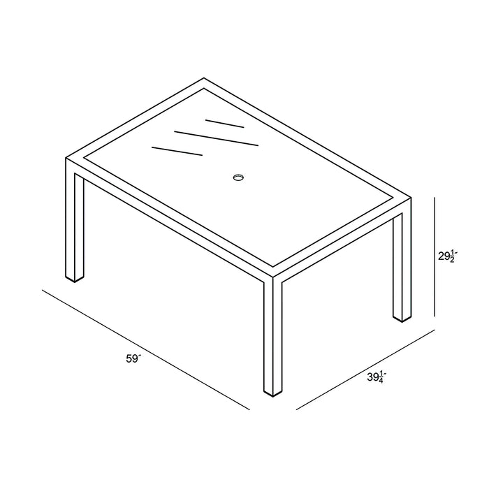 District 6-Seater Rectangular Dining Table by Harmonia Living