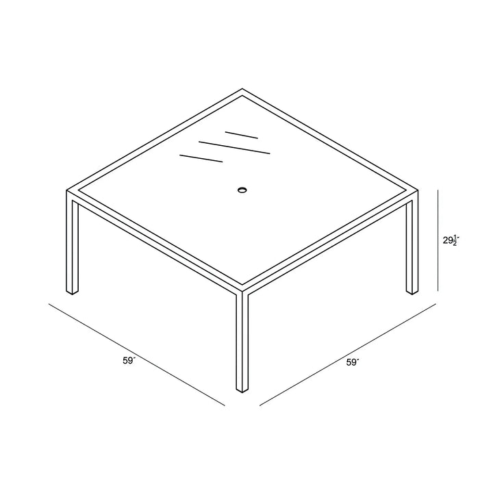 District 8-Seater Square Dining Table by Harmonia Living