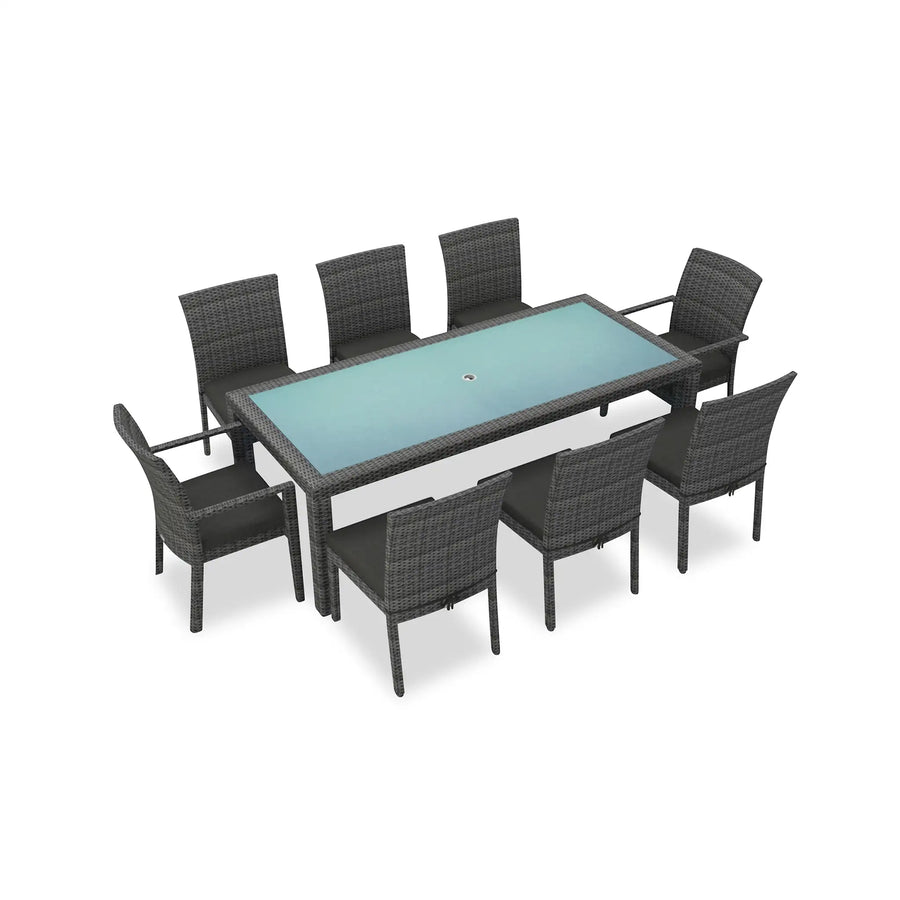 District 9 Piece Dining Set by Harmonia Living
