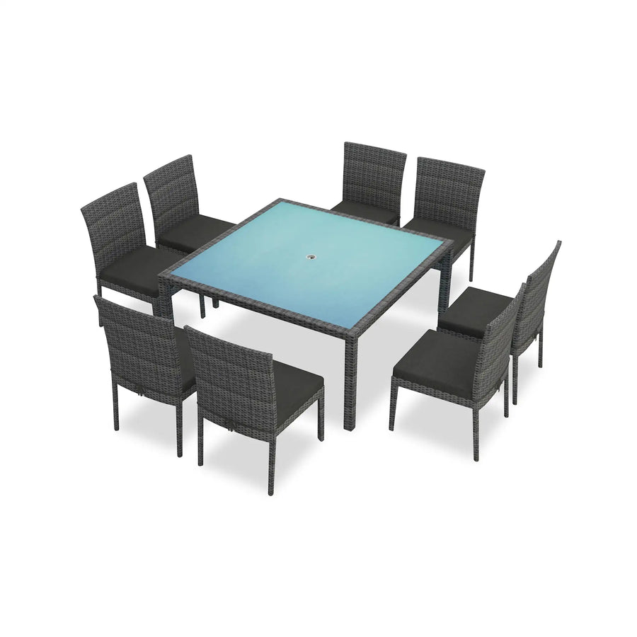 District 9 Piece Square Dining Set by Harmonia Living