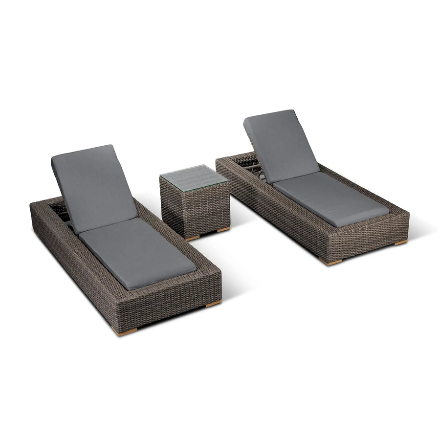 Dune 3 Piece Armless Chaise Lounge Set by Harmonia Living