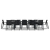 Lift 13 Piece Extendable Dining Set - Black by Harmonia Living