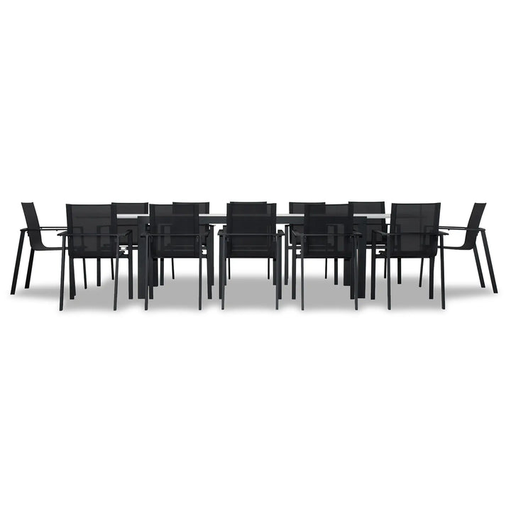 Lift 13 Piece Extendable Dining Set - Black by Harmonia Living