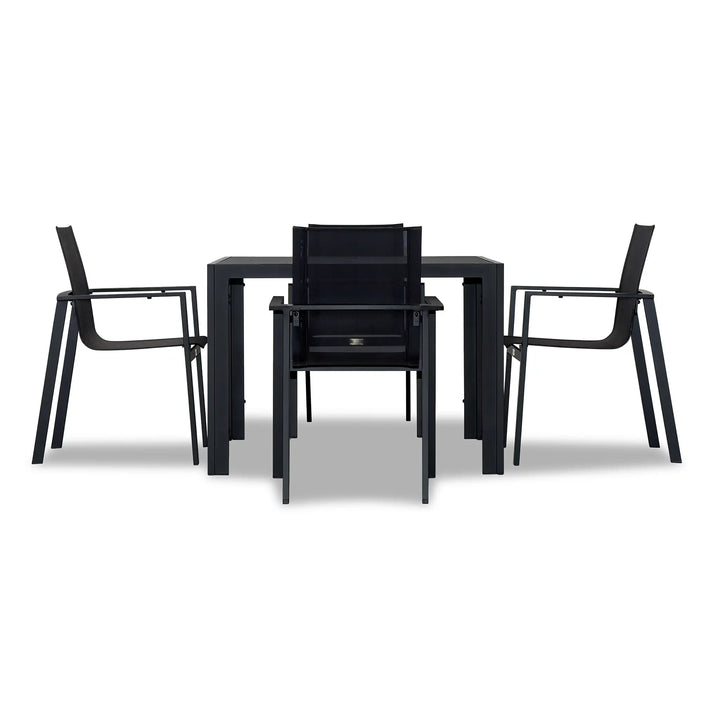 Lift 5 Piece Dining Set - Black by Harmonia Living