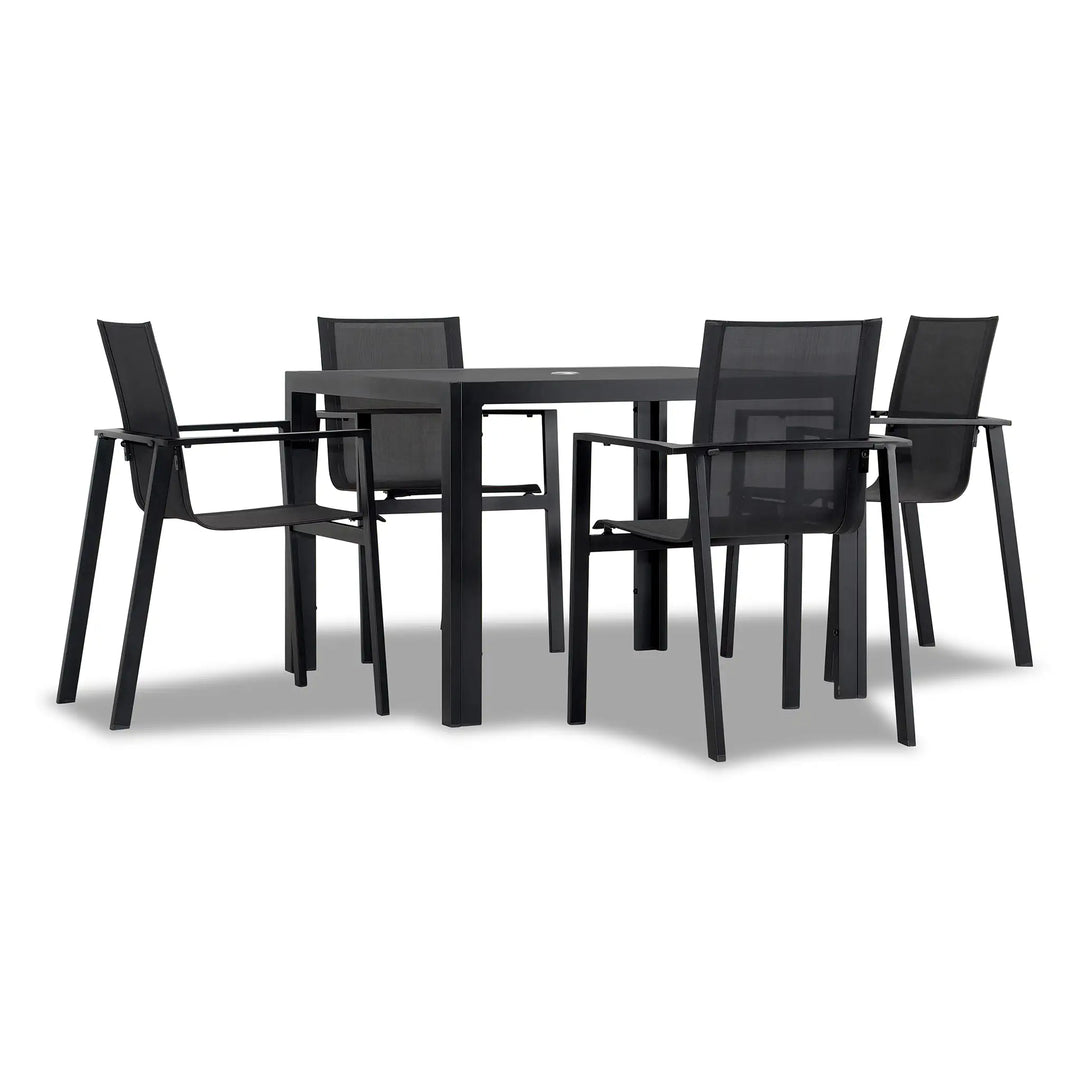 Lift 5 Piece Dining Set - Black by Harmonia Living