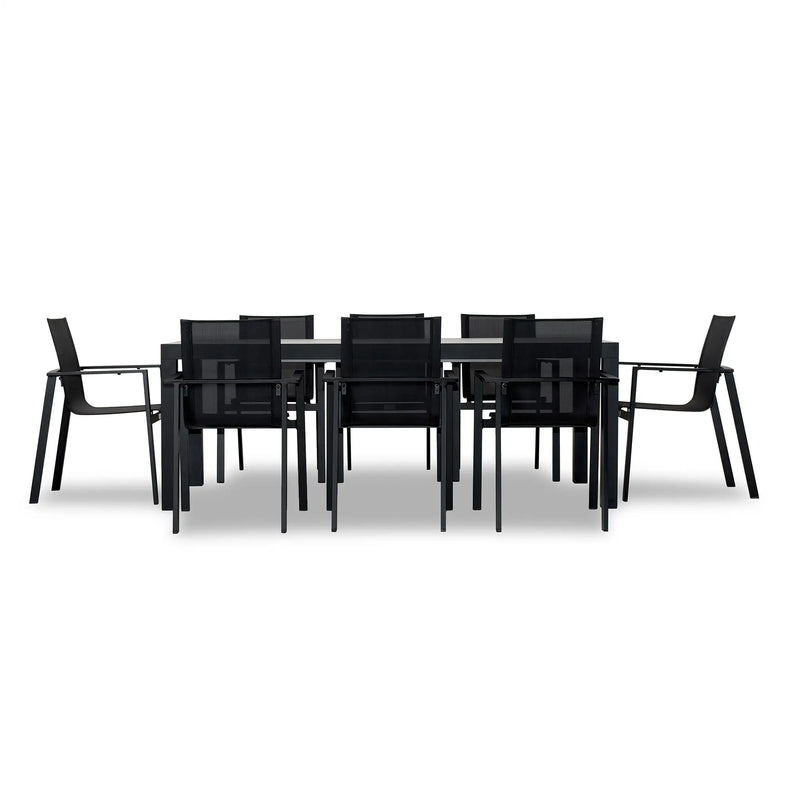 Lift 9 Piece Extendable Dining Set - Black by Harmonia Living