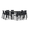 Lift 9 Piece Square Dining Set - Black by Harmonia Living