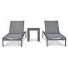 Lift 3 Piece Chaise Lounge Set - Slate by Harmonia Living