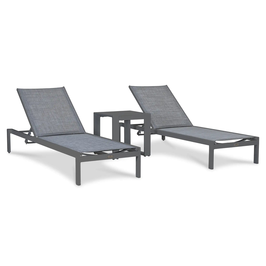 Lift 3 Piece Chaise Lounge Set - Slate by Harmonia Living