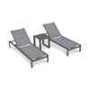 Lift 3 Piece Chaise Lounge Set - Slate by Harmonia Living