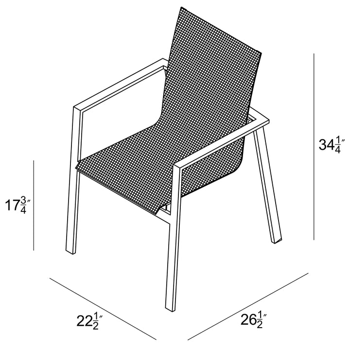 Lift Dining Arm Chair - Slate by Harmonia Living