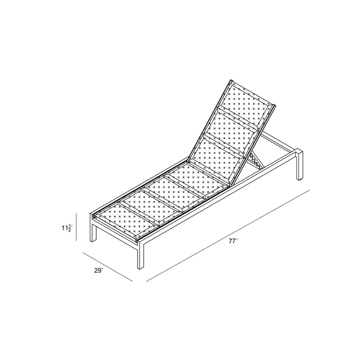 Lift Reclining Chaise Lounge - White (set of 2) by Harmonia Living