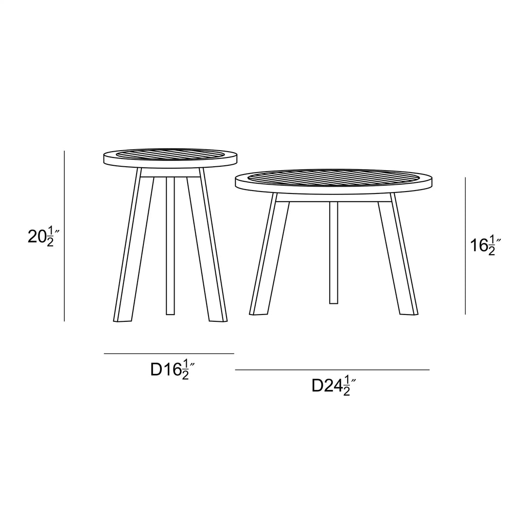 Link 2 Piece End Tables Set by Harmonia Living