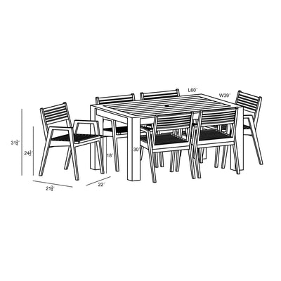 Link 7 Piece Dining Set by Harmonia Living