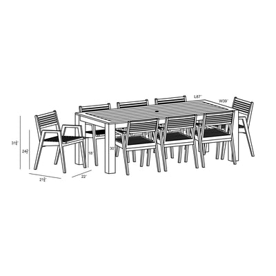 Link 9 Piece Dining Set by Harmonia Living