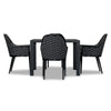 Parlor 5 Piece Dining Set - Black by Harmonia Living