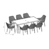 Parlor 9 Piece Dining Set - Slate by Harmonia Living