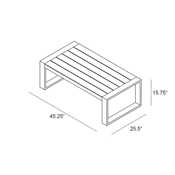 Portal Coffee Table - Black by Harmonia Living