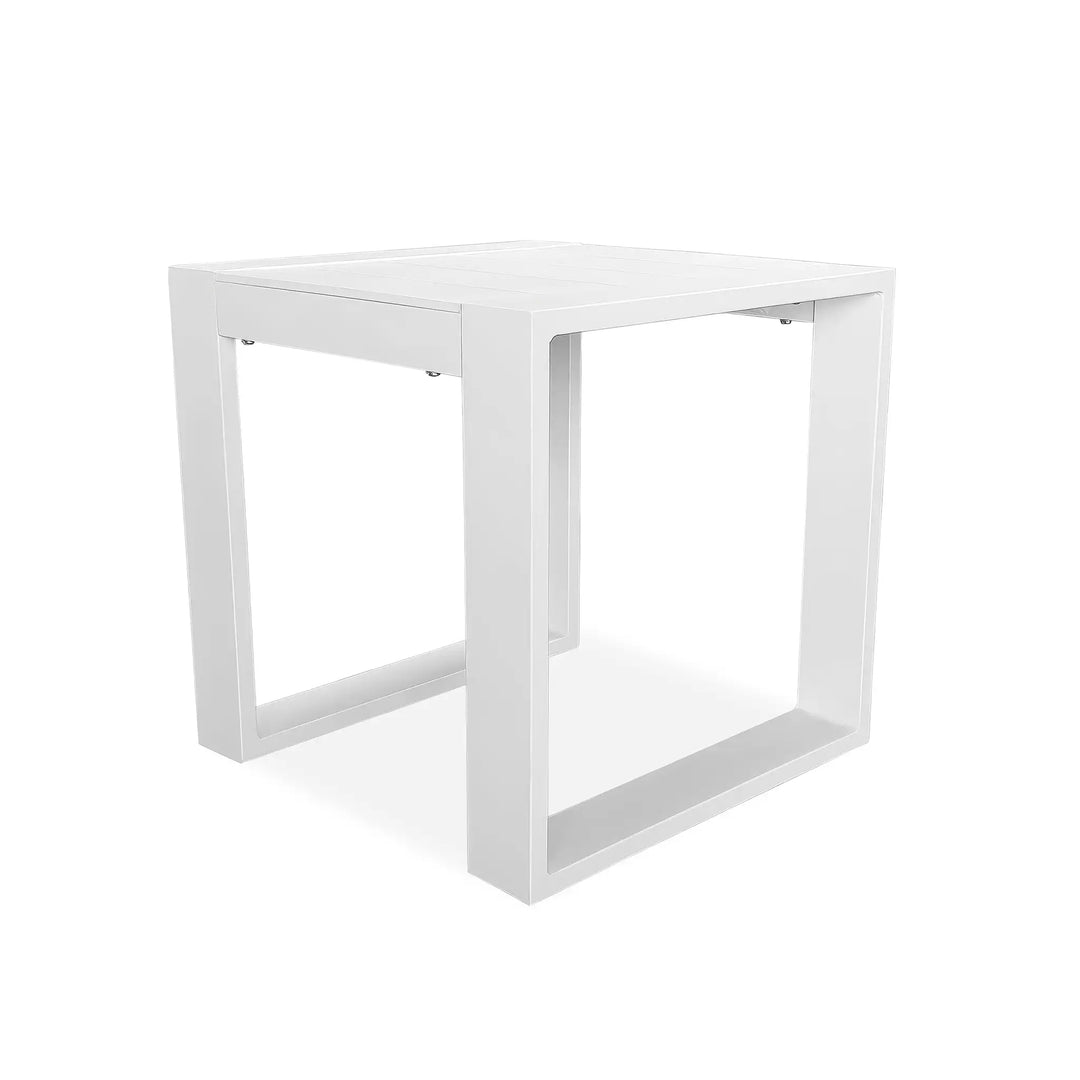 Portal End Table - White by Harmonia Living