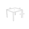 Staple 4-Seater Square Dining Table - Black by Harmonia Living