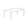 Staple 8-Seater Rectangular Dining Table - Black by Harmonia Living