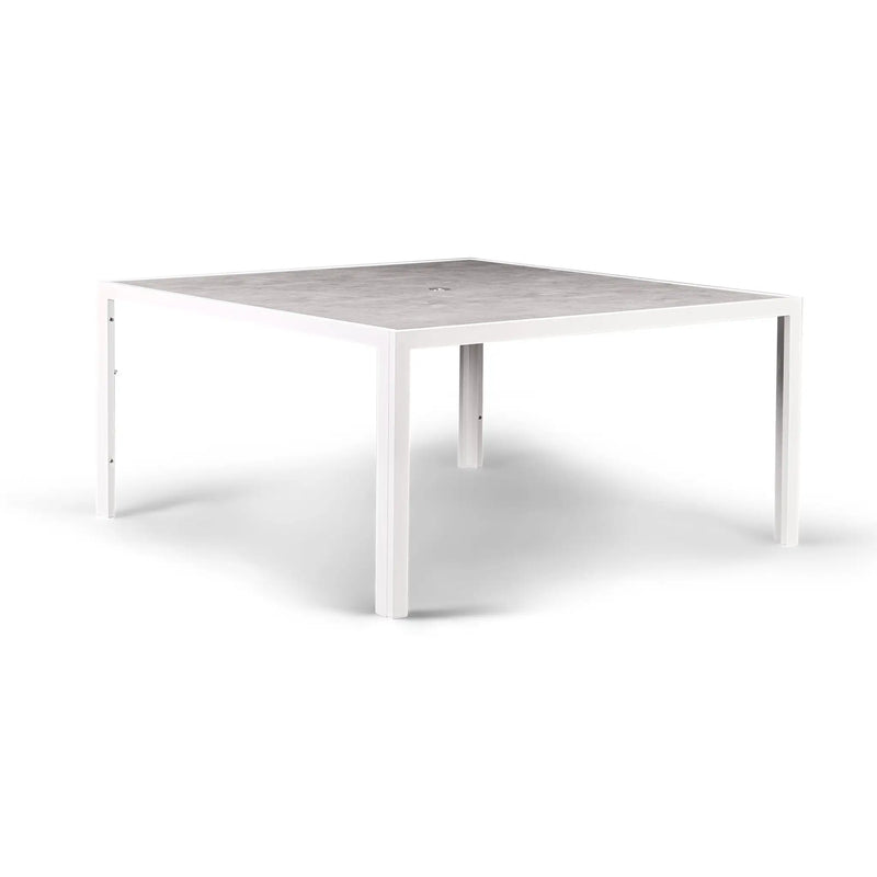 Staple 8-Seater Square Dining Table - White by Harmonia Living