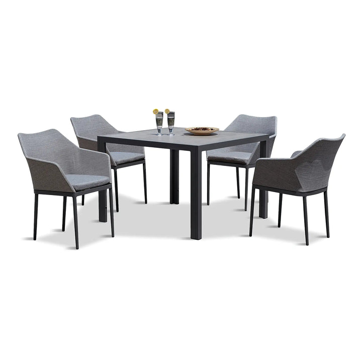 Tailor 5 Piece Dining Set - Slate by Harmonia Living