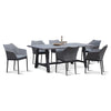 Tailor 7 Piece Dining Set - Slate by Harmonia Living