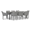 Tailor 9 Piece Dining Set - Slate by Harmonia Living