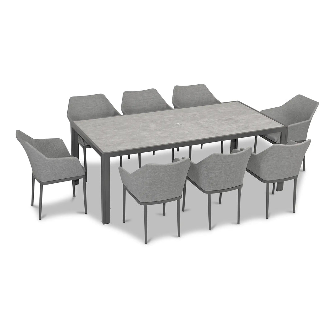 Tailor 9 Piece Dining Set - Slate by Harmonia Living