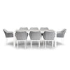 Tailor 9 Piece Dining Set - White by Harmonia Living