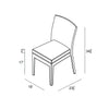 Harmonia Living Urbana Aluminum Dining Side Chair 24