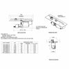 Technical specification sheet for the HPC Fire Inspired Linear Flat Torpedo T-Burner, detailing burner dimensions, BTU output, and electronic ignition options for professional outdoor gas fire pit installation.