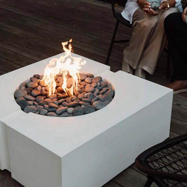 Round Torpedo Flat Hi/Lo Electronic Ignition Fire Pit Burner Kit by HPC Fire