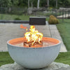 Round Torpedo Flat Hi/Lo Electronic Ignition Fire Pit Burner Kit by HPC Fire